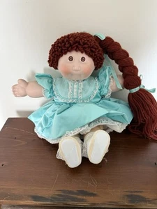 Vintage Cabbage Patch Porcelain Doll 16in Brunette Xavier Robert Applause No Tag - Picture 1 of 5