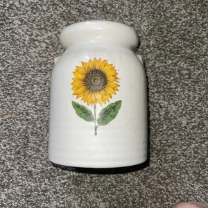 Vintage Sunflower Ceramic Utensil Holder  by BIA Cordon Bleu - Picture 1 of 2