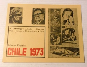 CHILE 1973: A TETRALOGY by MARIO FRATTI - 1st separate ed. - Laura Dubman copy - Imagen 1 de 5