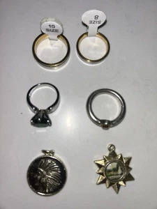 Konvolut Modeschmuck Anhänger und Ringe - Bild 1 von 7