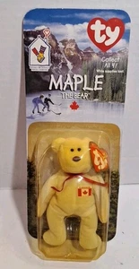 Maple The Bear TY Beanie Baby McDonalds Very Rare New Sealed  - Picture 1 of 6