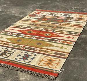 Rug Southwestern Kilim Living Room Rug Turkish Vintage Area Navajo Afghan Carpet - Picture 1 of 9