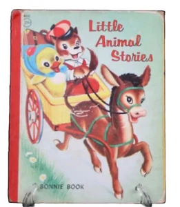 1965 Vintage Bonnie Books Little Animal Stories Nursery Toddler Inv 2 - Picture 1 of 7