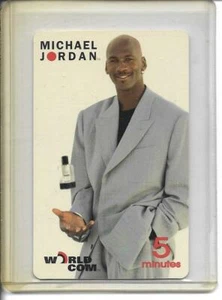 1996-98 LDDS Worldcom Phone Cards Michael Jordan (in suit) #MJSU HOF - Picture 1 of 2