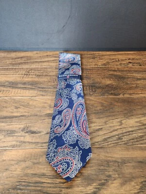 Corbata de cachemira oxidada azul marino Saddlebred nueva con etiquetas (orig. $42) Foto 1 de 3