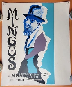 Charles Mingus 1965 Monterey Jazz Festival Poster Rare ORIGINAL - Picture 1 of 19