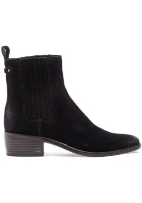 Sam Edelman Bronson Ankle Boots Suede Black Women’s 6 Chelsea Western Pull-On - Image 1 of 4
