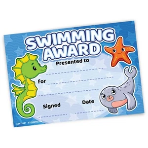 30 Certificates Swimming Award school teacher instructor rewards A5 Certs - Picture 1 of 8