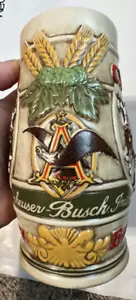 Vintage Budweiser Bierstein großer Becher Clydesdale Ceramarte Promo Bud Beer - Bild 1 von 5