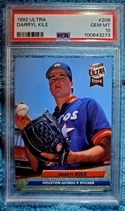 1992 Fleer Ultra #206 Darryl Kile Rookie carta classificata PSA 10 - Foto 1 di 2
