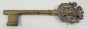 *B28) Llave Esqueleto Latón Monarquía Cámara de Pares de Portugal De Colección - Imagen 1 de 12