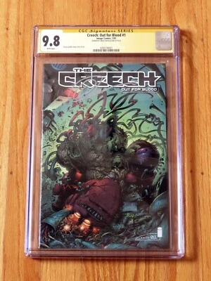 CREECH: OUT FOR BLOOD #1 CGC SS 9.8 2001 Signature Series signed Capullo POP 3 - Image 1 of 3