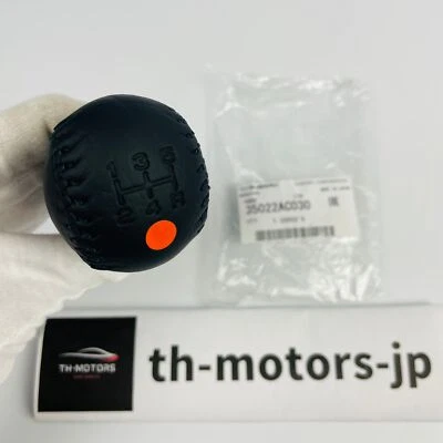 SUBARU Genuine GC8 Impreza WRX 5MT Leather Shift Knob 35022AC030 - Image 1 of 4