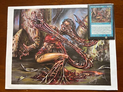 MTG RARE Volrath's Shapeshifter card and print art signed by Ron Spencer -LOOK- - Image 1 of 4