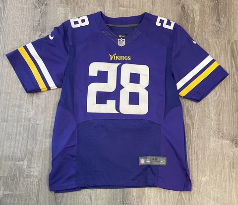 NFL Minnesota Vikings Adrian Peterson Mens Stitched Nike On Field Jersey Size 48 Cover
