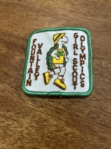 Vintage 1982 Girl Scout Olympics Patch GSA Rare Turtle Fountain Valley - Picture 1 of 1
