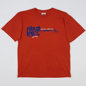 Hard Rock Orlando Vintage T-Shirt Heavy Cotton Rusty Red Retro Made Mexico - Picture 1 of 17