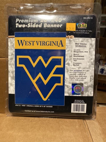 West Virginia Mountaineers 2-sided Premium 28 X 40 Inch Banner Cover