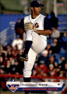 2009 Binghamton Mets Choice #16 Fernando Nieve Pearland Texas TX Baseball Card