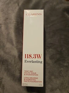 Clarins Everlasting Full Coverage Long Wearing & Hydrating Matte Foundation 30ml - Picture 1 of 2