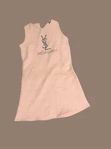 Vintage YSL Girls Pastel Pink A-Line Dress Size 140 (10) - Picture 1 of 4