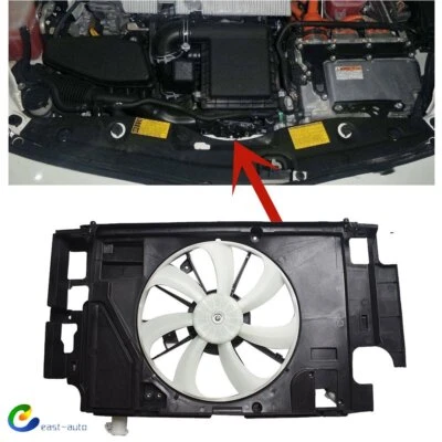 Radiator AC Condenser Cooling Fan 2012-2017 2018 For Toyota Prius C TO3115180 - Image 1 of 4