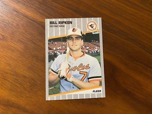 1989 Fleer Billy Ripken Cards #616 Orioles “FF” Black Box NRMT+ or Better - Picture 1 of 3