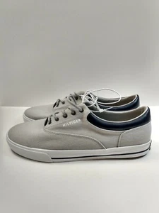 Tommy Hilfiger Mens Size 10.5 Casual Gray/ Navy Blue Shoes Brand New - Picture 1 of 12