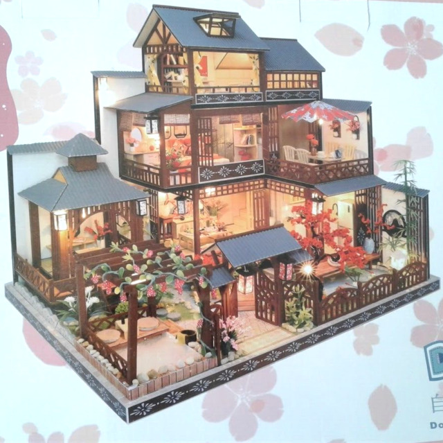 Luxury Doll House DIY Kit Wooden Japanese Architecture Self -  Finland