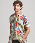 Superdry Hawaiian Short Sleeve Shirt Optic Banana Leaf LARGE ONLY