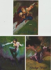 ULTRAVERSE EDITION: SKYBOX MASTER SERIES 3 DIFF. FOIL-ETCHED INSERT CARDS