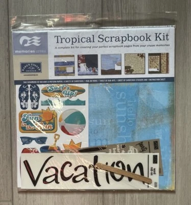 Princess Cruises Karen Foster Design Memories at Sea Scrapbook Kit Tropical - Image 1 of 4