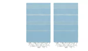 Set of 2 40" X 72" Turkish Beach Towel| 100% Cotton Super Absorbent Bath Towels - Picture 1 of 17
