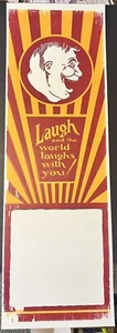 Hatch Show Print 41" Ella Wheeler Wilcox Gedicht Lachen & Die Welt lacht mit dir - Bild 1 von 2