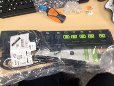 TrickleStar TS1810 7 Outlet AV Advanced Power Strip - Black - Image 1 of 3