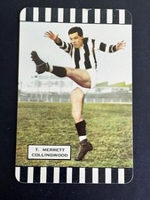 1954 Coles Series 1 VFL football swap card Thorold Merrett COLLINGWOOD EXC