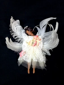 Show Stopper Enchantment African American Angel Porcelain Ornament NEW - Picture 1 of 4