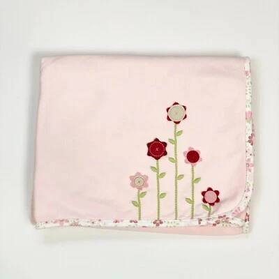 Manta bebé vintage Gymboree Grown with Love 2004 reversible floral algodón Foto 1 de 4