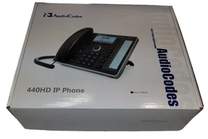 AudioCodes 440HD IP-Telefon GGWV00609 VoIP Farb-LCD-Bildschirm 6 Zeilen Büro NEU GEÖFFNET - Bild 1 von 3
