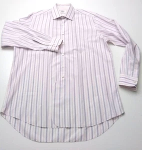 Fray for Neiman Marcus Mens Shirt 16.5 Multicolor Striped - Picture 1 of 14