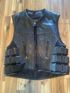 First Manufacturing Men's SWAT Style Leather Vest - Large - Picture 1 of 3