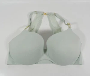 Victoria Secret Incredible Lined Demi Mint Green Racerback Underwire Bra Sz 32DD - Picture 1 of 4