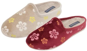 COSERO DAMEN HAUSSCHUHE PANTOFFEL SLIPPER FESTE SOHLE WECHSELFUSSBETT GR. 36-42 - Bild 1 von 13