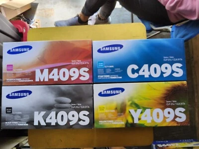 NIB 4-Samsung Toners-K409S-M409S-C409S-Y409S-CLT-CLP-CLX - Image 1 of 3