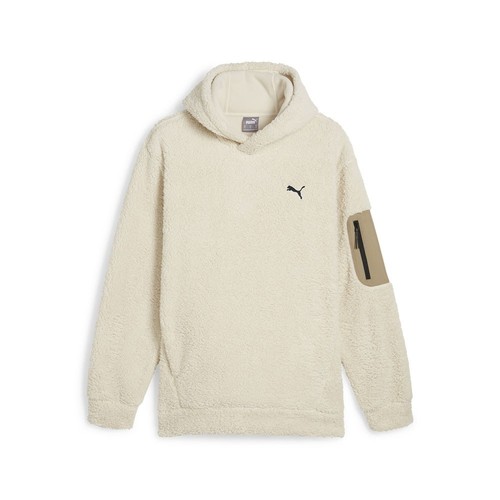 OFF WHITE Puma Open Road Pullover Invernale Felpa con Cappuccio Uomo Off White Casual Atletico Esterno