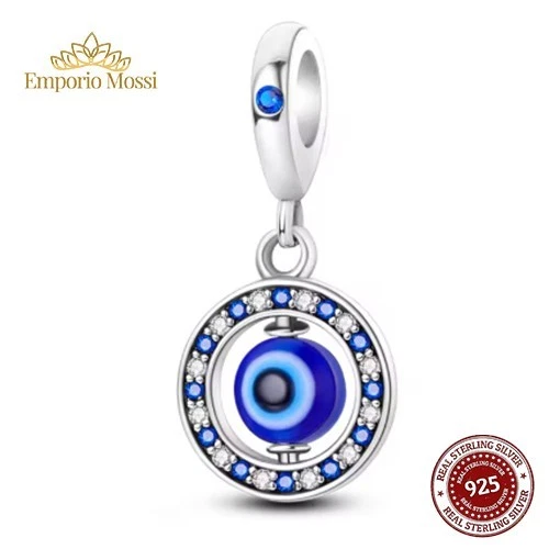 Charm Occhio Turco Argento s925 (Tipo Pandora) - Immagine 1 di 2