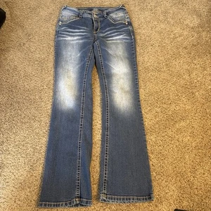 WallFlower Jeans The Luscious Curvy Fit Damen 5 kurze Denim blau Regular Hose - Bild 1 von 14