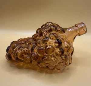 Paar Vintage Glas Traube Cluster Flaschen Dekanter Barware Mid Century - Bild 1 von 6