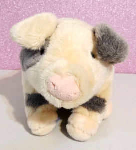 2012 Geoffrey Toys R Us Baby Piglet PIG Gray Spotted Stuffed Animal Plush 12" - Picture 1 of 6