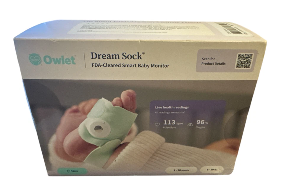 Calcetín Owlet Dream (como nuevo) monitor de bebé Foto 1 de 1